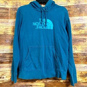 The North Face | Blue Womens Hooded Sweatshirt (size L)